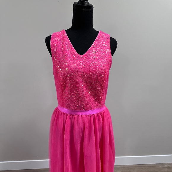 Bright Pink Party Dress - Picture 1 of 3
